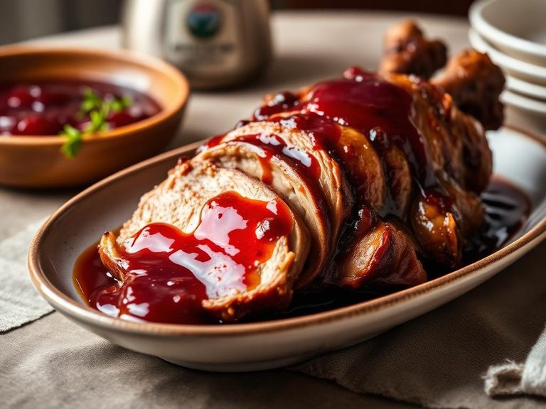 Roast Duck with Plum Sauce