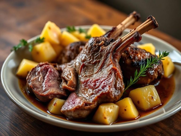 Roast Lamb with Potatoes
