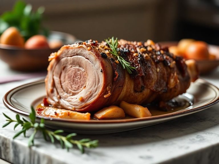 Roast Pork Loin with Crackling