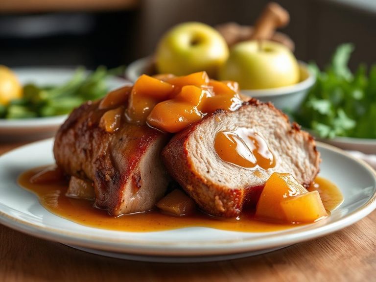 Roast Pork with Apple Sauce