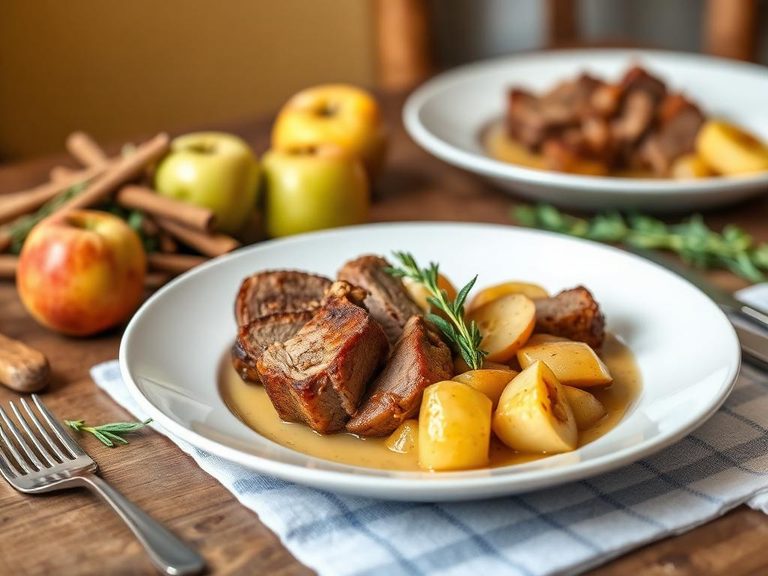 Roast Pork with Apples and Sage