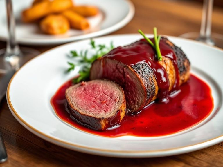Roast Tenderloin with Red Wine Sauce