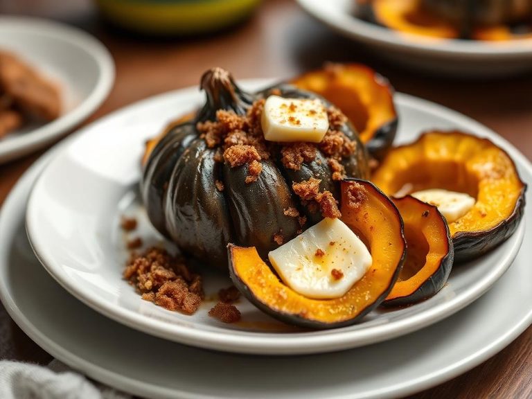 Roasted Acorn Squash with Brown Sugar and Butter