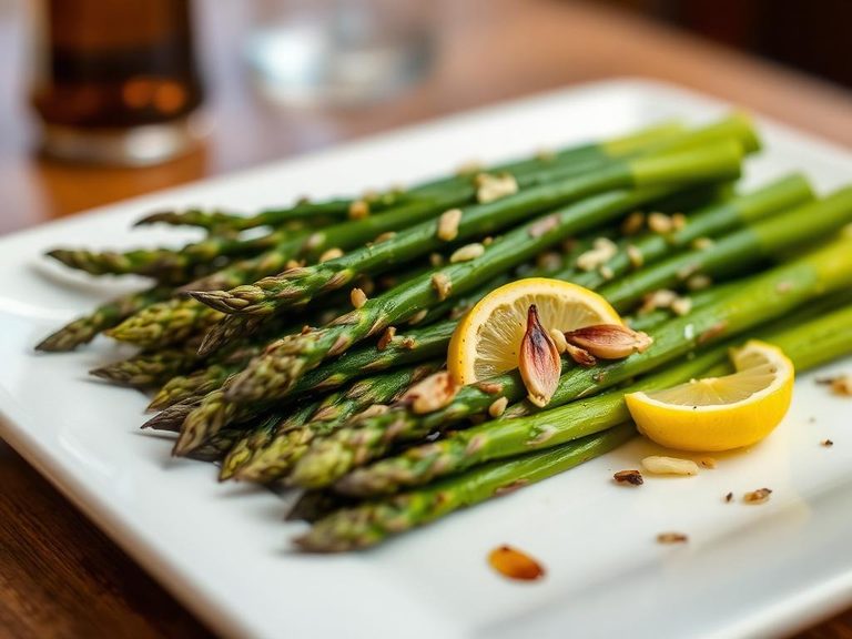 Roasted Asparagus with Lemon and Garlic