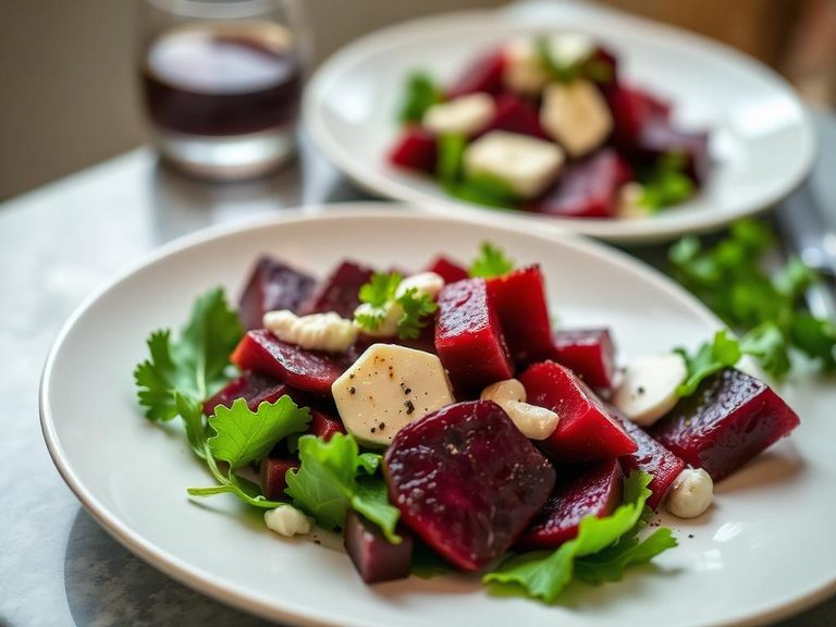Roasted Beet and Goat Cheese Salad