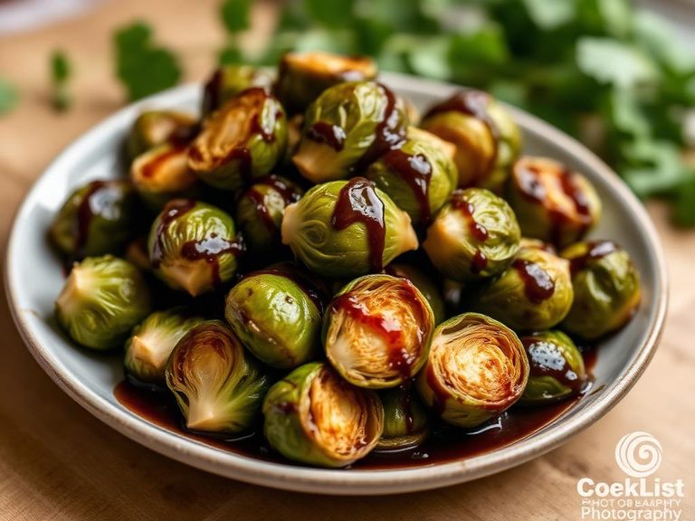 Roasted Brussels Sprouts with Balsamic Glaze