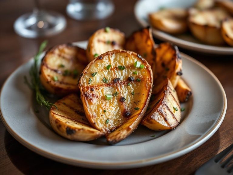 Roasted celeriac with herbs