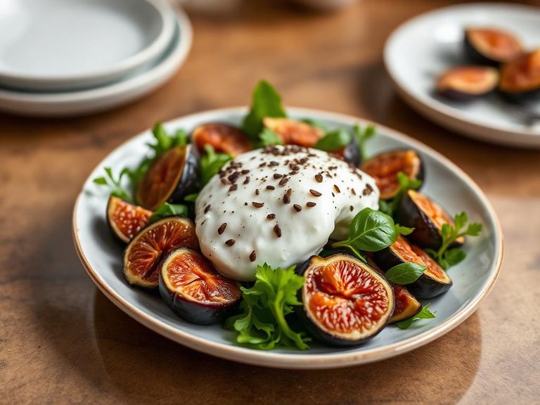 Roasted Fig and Burrata Salad