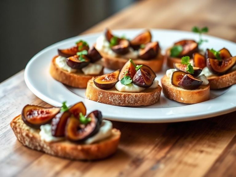 Roasted Fig and Goat Cheese Crostini