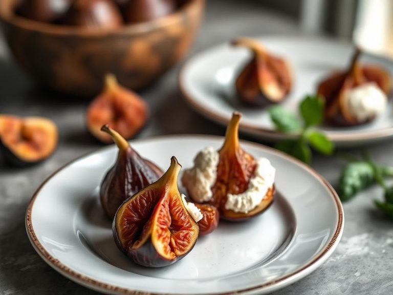 Roasted Figs with Goat Cheese