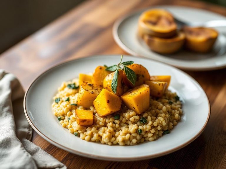Roasted Hubbard Squash and Sage Risotto
