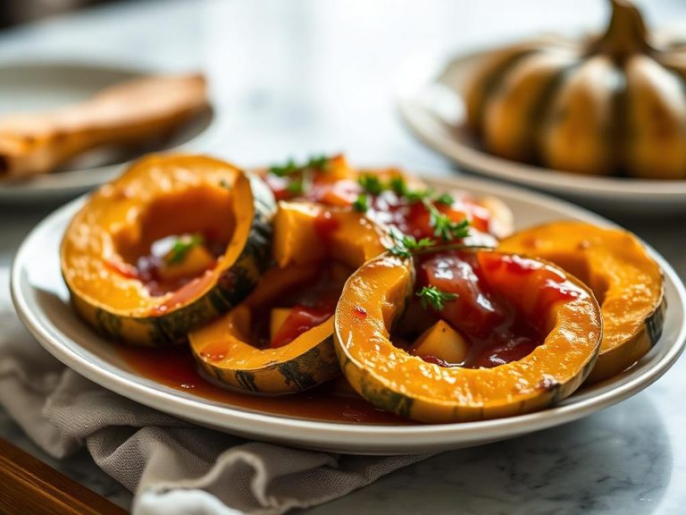Roasted Hubbard Squash with Maple Glaze