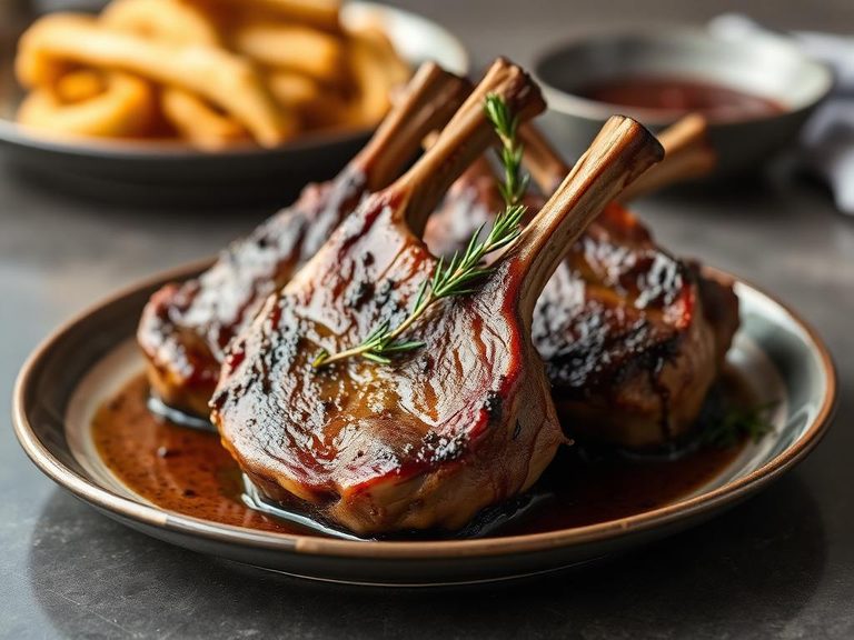 Roasted Lamb Chops with Rosemary