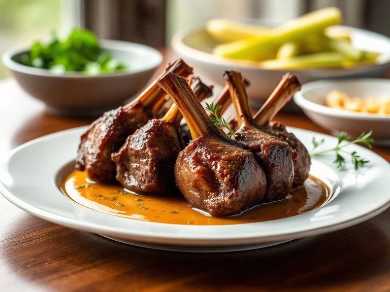 Roasted Lamb Riblets