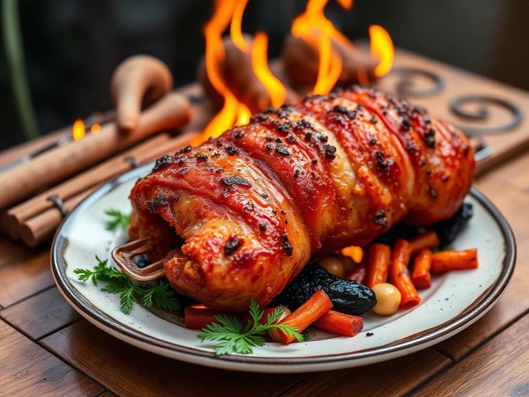 Roasted over an open fire