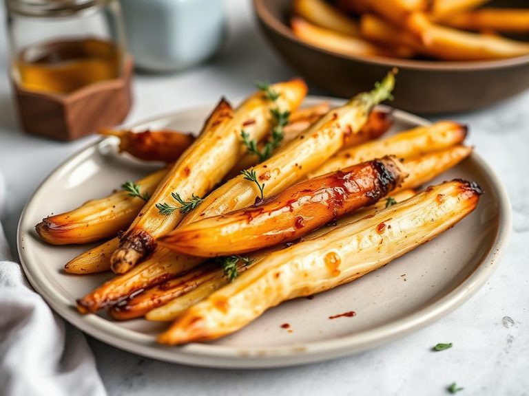 Roasted Parsnips with Honey and Thyme