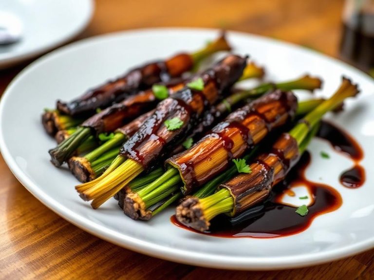 Roasted Salsify with Balsamic Glaze