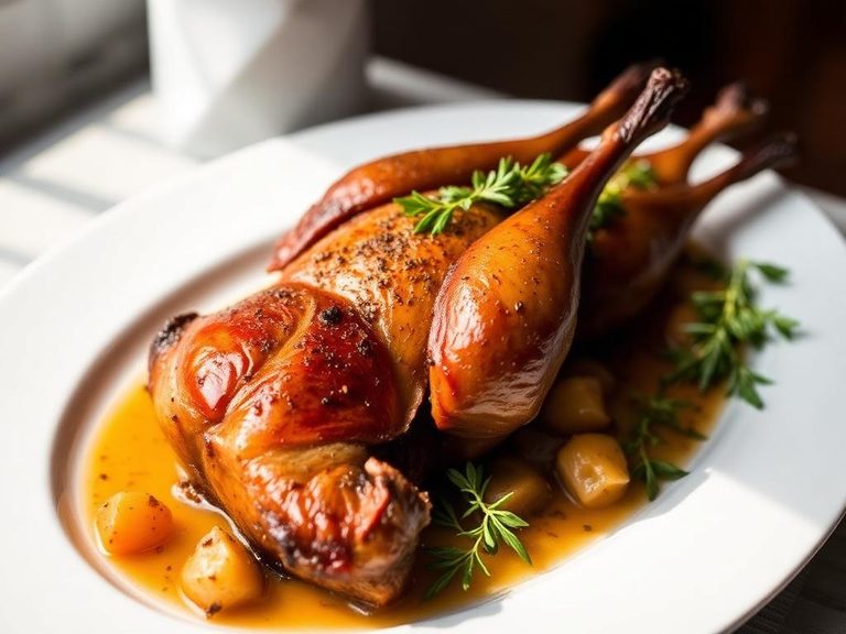Roasted Squab with Herbs