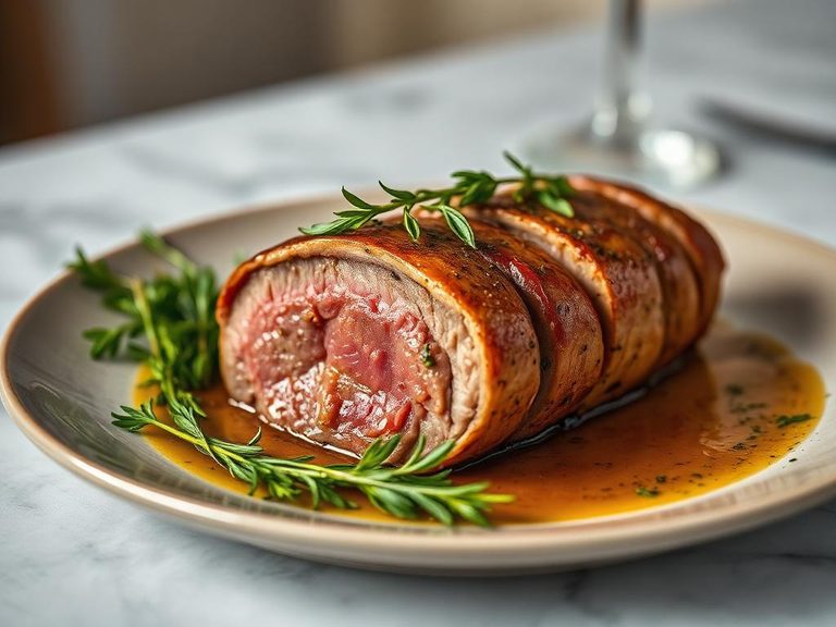 Roasted Veal Loin with Herbs