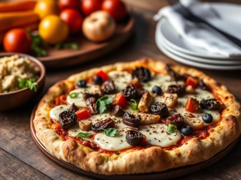 Roasted Vegetable White Pizza