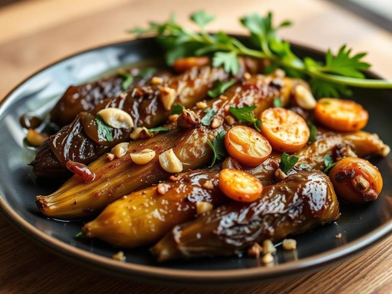 Roasted with olive oil and garlic