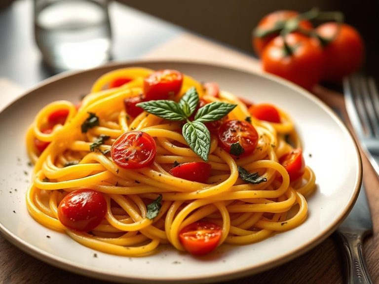 Roasted Yellow Tomato Pasta