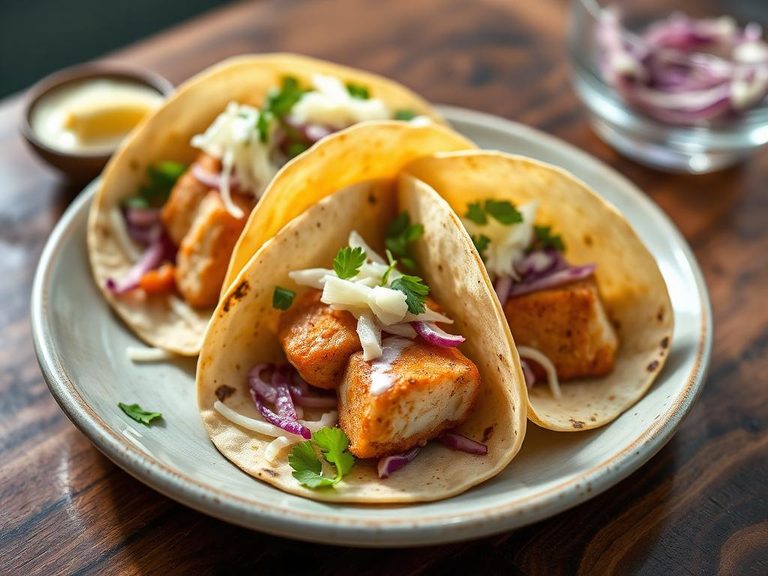 Rockfish Tacos with Slaw