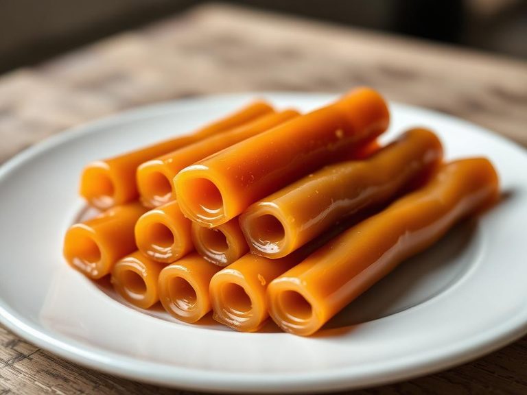Rolled caramel candy