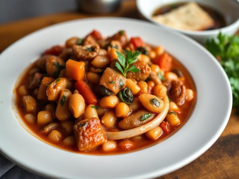 Roman-style bean stew (Stufatino di fagioli)