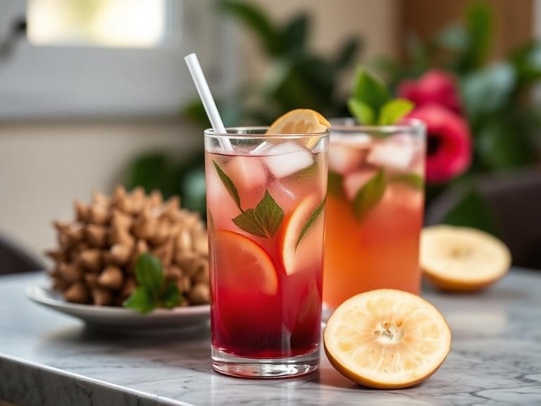 Rose-apple juice or infused water