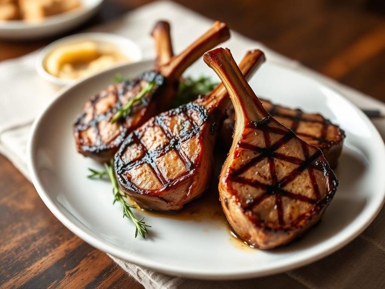 Rosemary-Garlic Broiled Lamb Chops