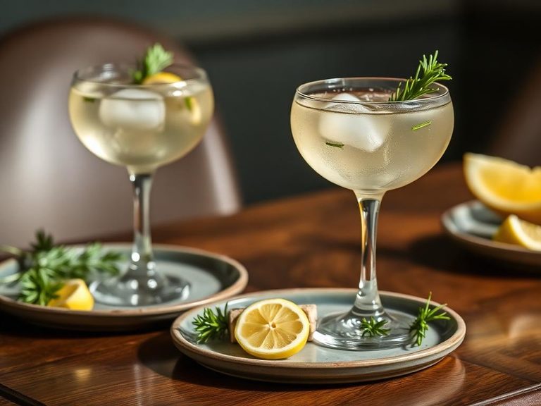 Rosemary-infused cocktails