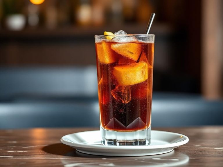 Rum and Coke Cocktail