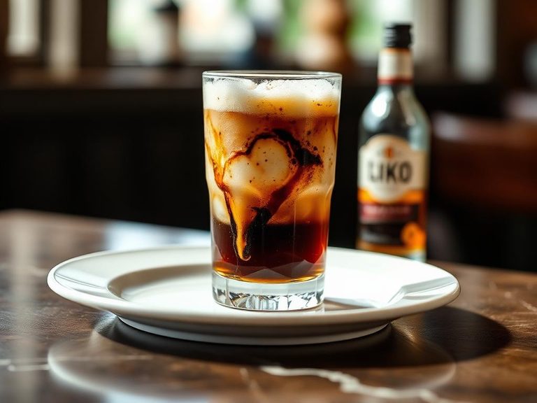 Rum and Coke Float