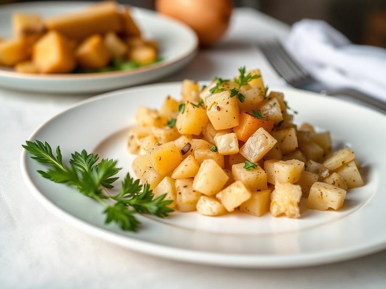 Rutabaga and potato hash