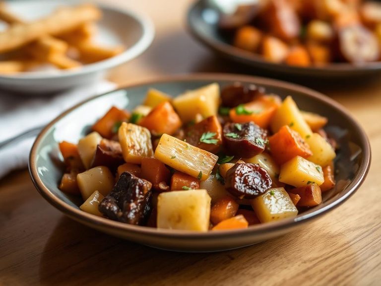 Rutabaga Hash or Roasted Root Vegetable Medley