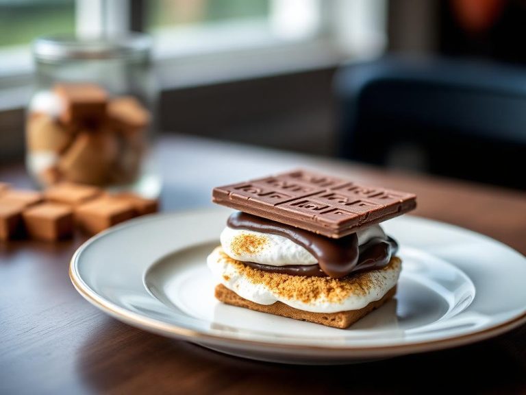 S'mores dessert hack (with chocolate and marshmallow)