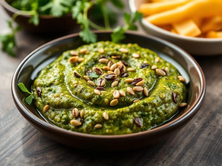 Safflower Seed Pesto