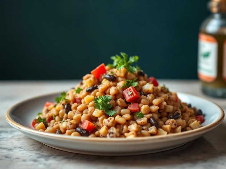 Salad de lentes (Latin American lentil salad)