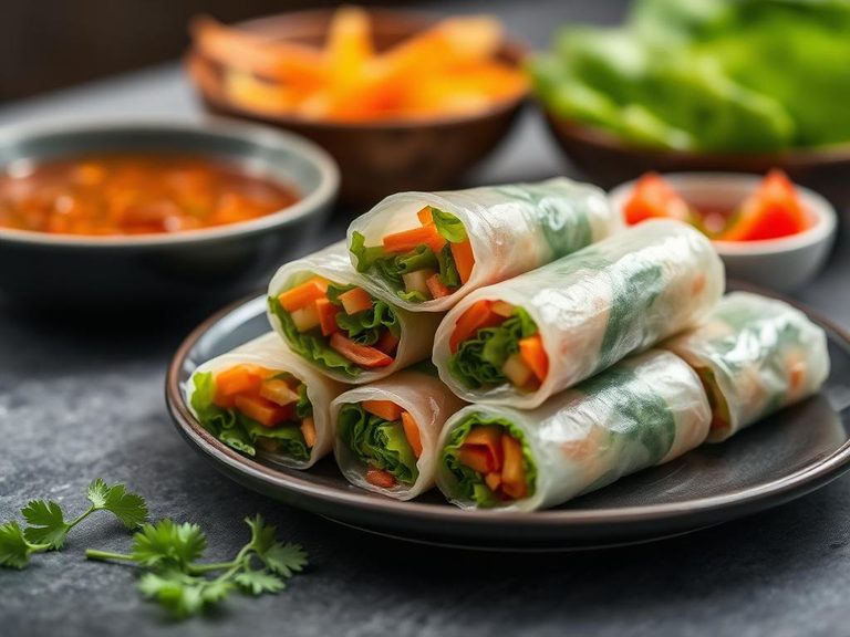 Salad rolls (common in Vietnamese-American cuisine)