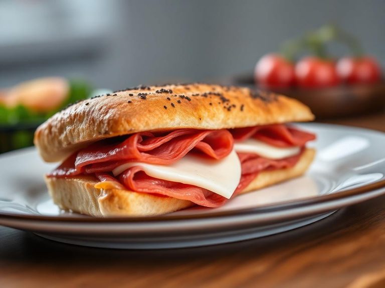 Salami and Cheese Panini
