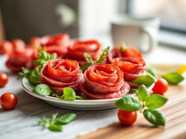 Salami Roses (for garnish)