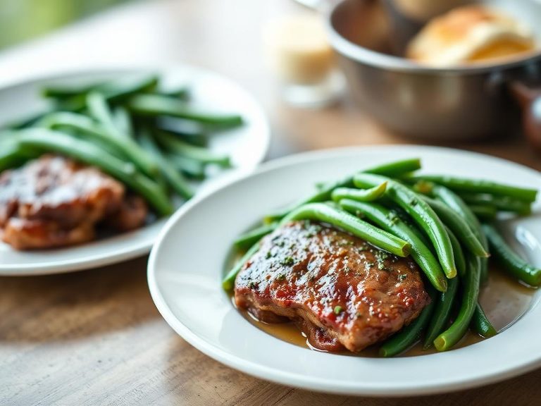 Salisbury Steak with Green Beans
