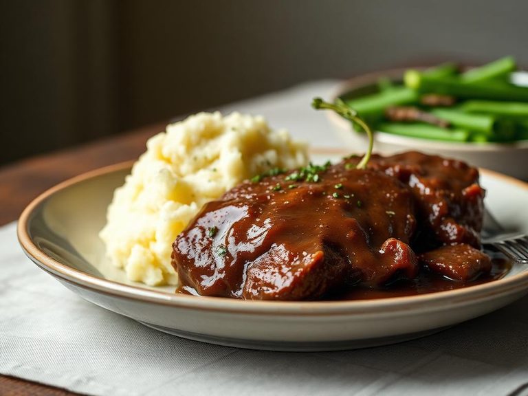 Salisbury Steak with Mashed Potatoes