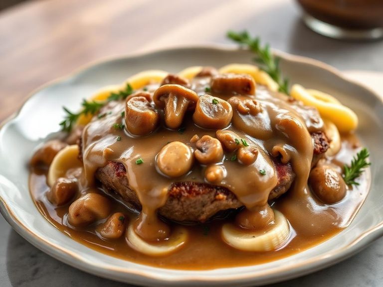 Salisbury Steak with Mushroom Gravy