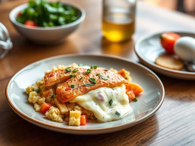 Salmon and Egg Breakfast Scramble