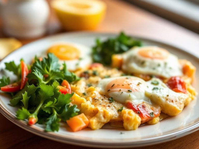 Salmon and Eggs Breakfast Scramble