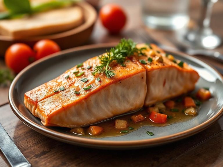Salmon con Aceitunas