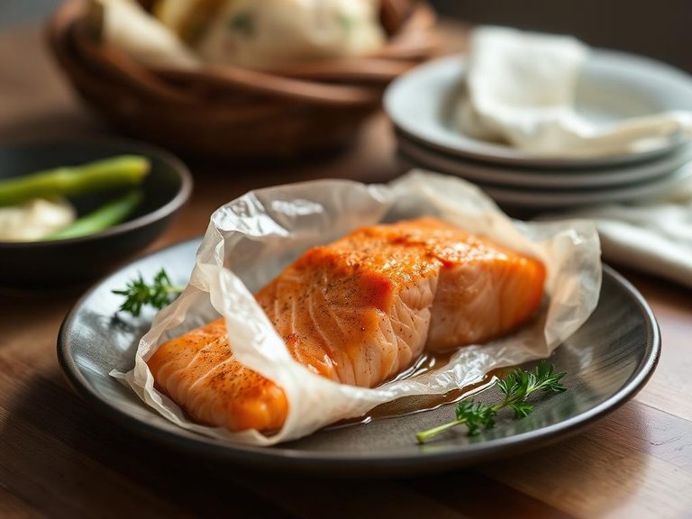 Salmon en Papillote (in parchment)