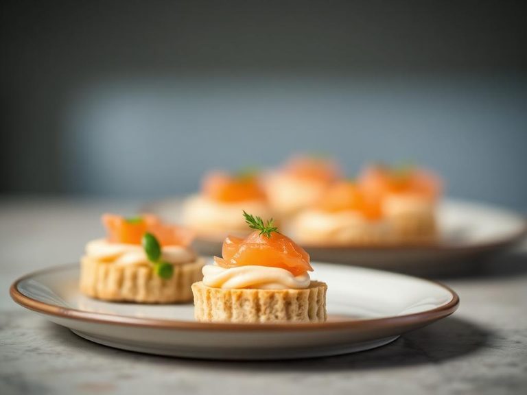 Salmon Mousse Canapés